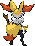 PokeRogue Dex: Braixen back