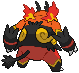 PokeRogue Dex: Emboar back