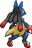 PokeRogue Dex: Mega Lucario back