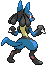 PokeRogue Dex: Lucario back